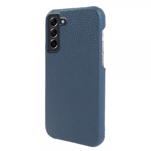 Samsung Galaxy S21 Cover Ægte Læder MagSafe Mørkeblå