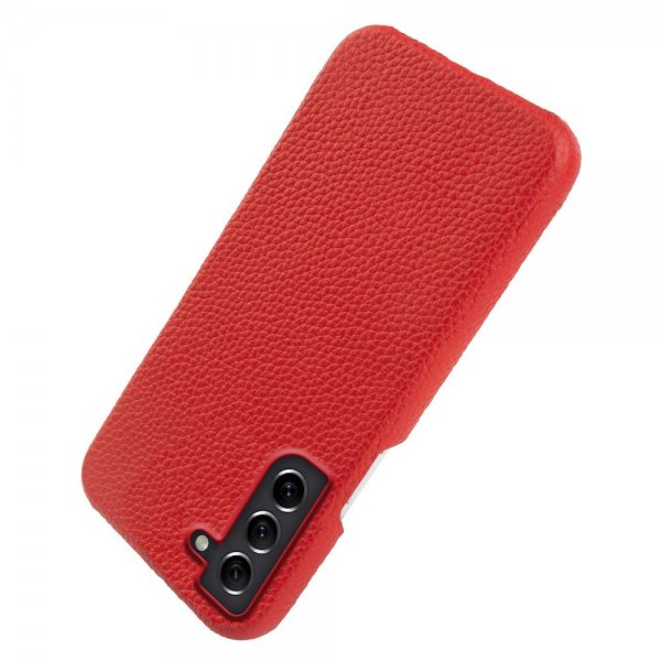 Samsung Galaxy S21 Cover Ægte Læder MagSafe Rød