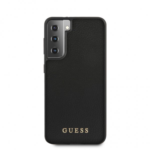 Guess Samsung Galaxy S21 Cover Lædertekstur Sort