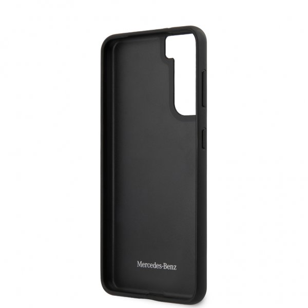 Mercedes Benz Samsung Galaxy S21 Cover Logo Perforeret Sort
