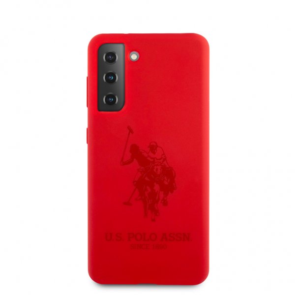 U.S. Polo Samsung Galaxy S21 Cover med Logo Rød