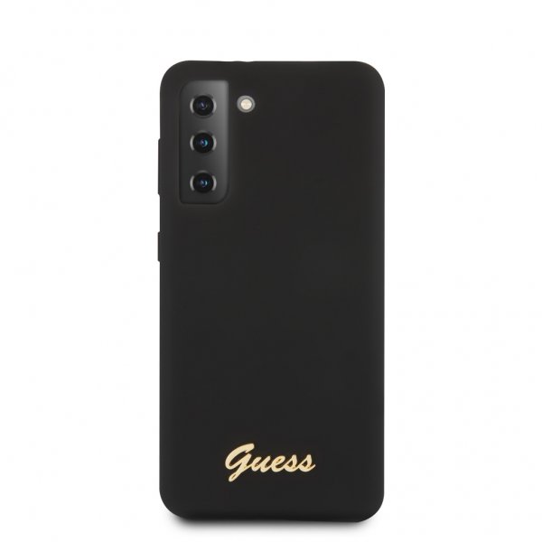 Guess Samsung Galaxy S21 Cover Metal Logo Sort