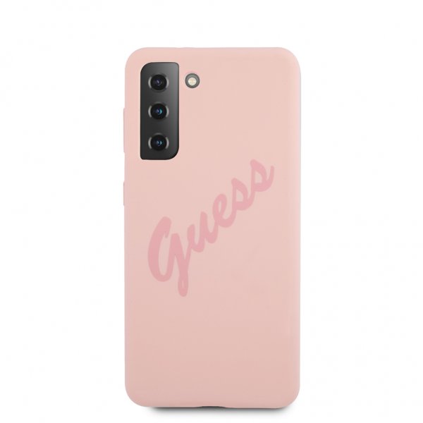 Guess Samsung Galaxy S21 Cover Vintage Logo Rosa