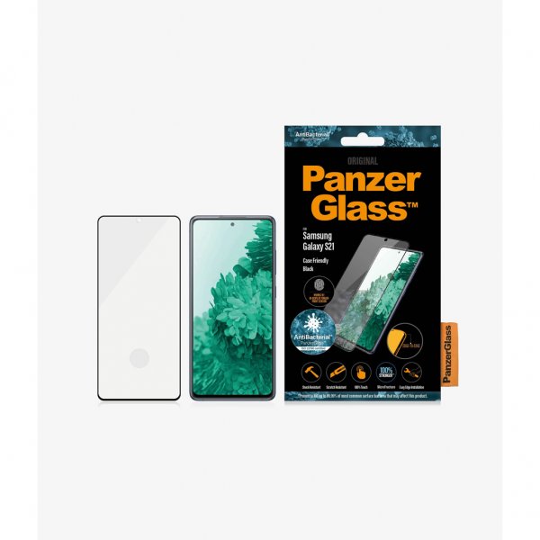 PanzerGlass Samsung Galaxy S21 Skærmbeskyttelse Case Friendly Fingeraftryk