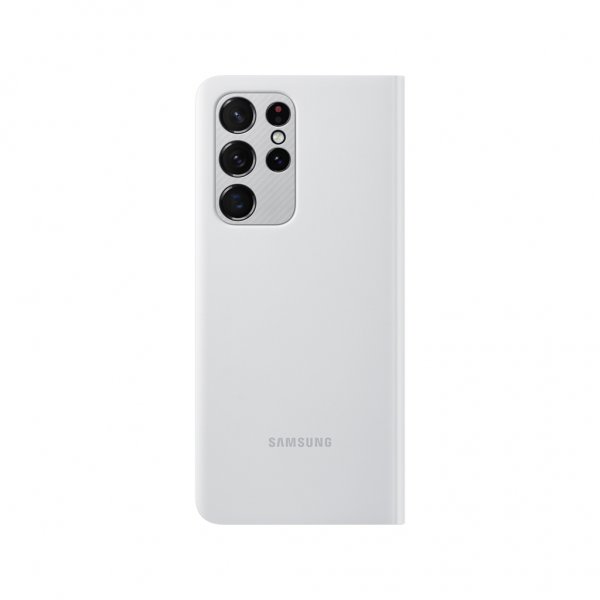 Samsung Original Galaxy S21 Ultra Cover Smart Clear View Cover Lysegrå