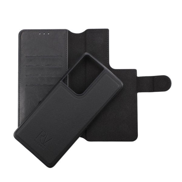 Rvelon Samsung Galaxy S21 Ultra Cover Magnetisk Aftageligt Cover Sort