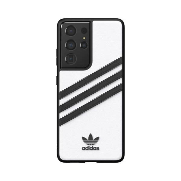Adidas Samsung Galaxy S21 Ultra Cover 3 Stripes Snap Case Hvid