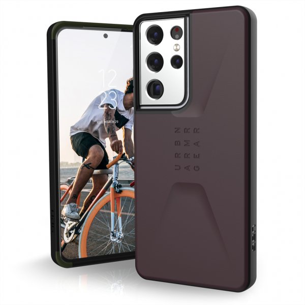 Urban Armor Gear (UAG) Samsung Galaxy S21 Ultra Cover Civilian Eggplant