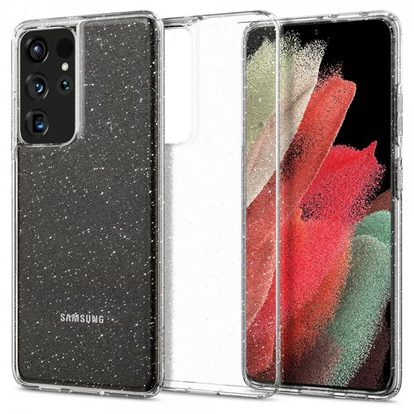 Spigen Samsung Galaxy S21 Ultra Cover Liquid Crystal Glitter Crystal Quartz