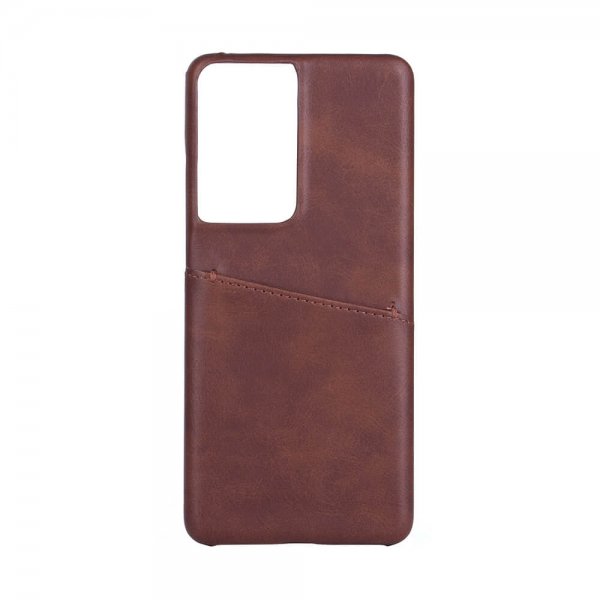 Onsala Samsung Galaxy S21 Ultra Cover med Kortlomme Brun