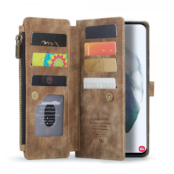 CaseMe Samsung Galaxy S22 Cover C30 Series Brun