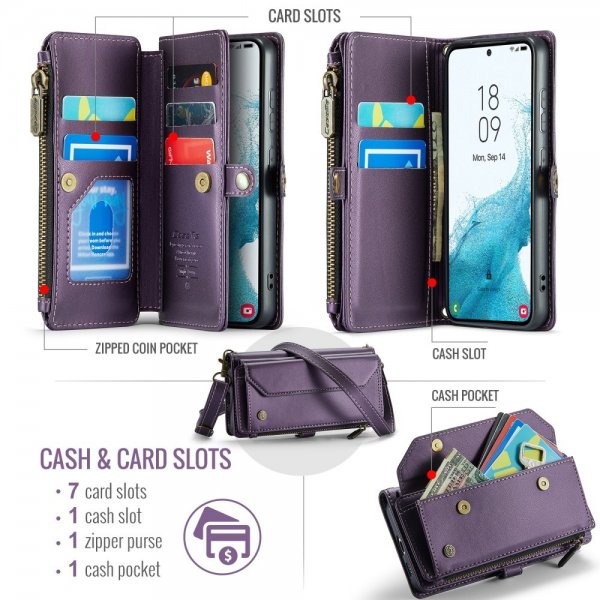 CaseMe Samsung Galaxy S22 Cover C36 Series Lilla
