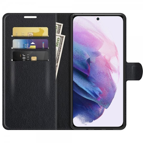 Nordic Covers Samsung Galaxy S22 Cover Litchi Raven Black