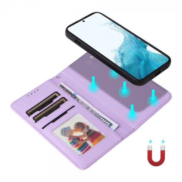 Betopnice Samsung Galaxy S22 Cover med aftageligt etui 005 Lilla