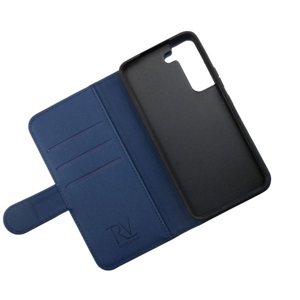 Rvelon Samsung Galaxy S22 Cover Magnetisk Aftageligt Etui Blå