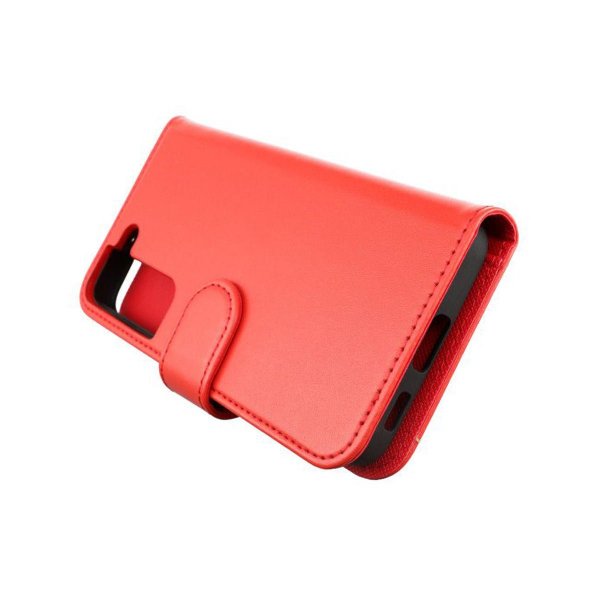 Rvelon Samsung Galaxy S22 Cover Magnetisk Aftageligt Etui Rød