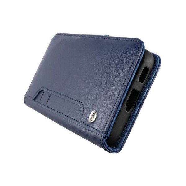 Rvelon Samsung Galaxy S22 Etui Udklappeligt Kortrum Blå