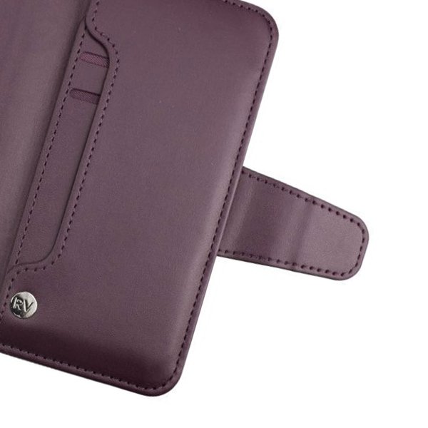 Rvelon Samsung Galaxy S22 Etui Udklappeligt Kortfack Lilla
