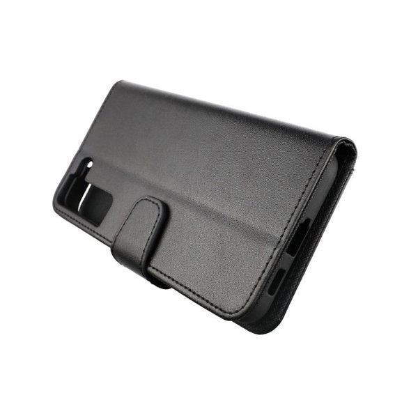 Rvelon Samsung Galaxy S22 Etui Udklappeligt Kortrum Sort