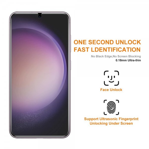 Enkay Samsung Galaxy S22 Plus/Galaxy S23 Plus Skærmbeskyttelse med Monteringsramme Easy Install