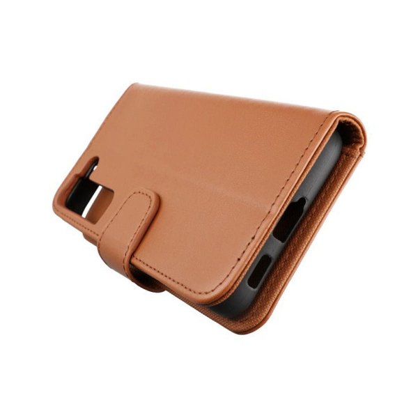 Rvelon Samsung Galaxy S22 Plus Flip Cover Kortlomme Brun