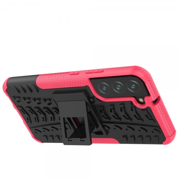 Samsung Galaxy S22 Plus Cover Dækmønster Stativfunktion Magenta