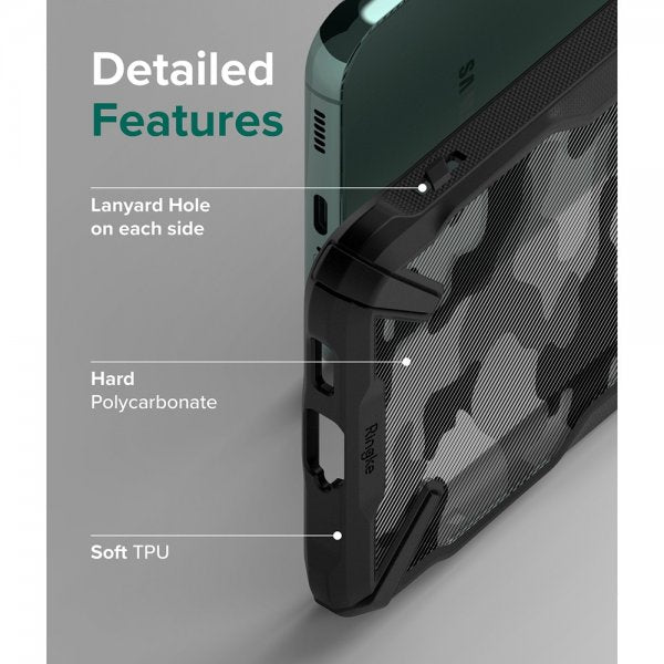 Ringke Samsung Galaxy S22 Plus Cover Fusion-X Camo Black