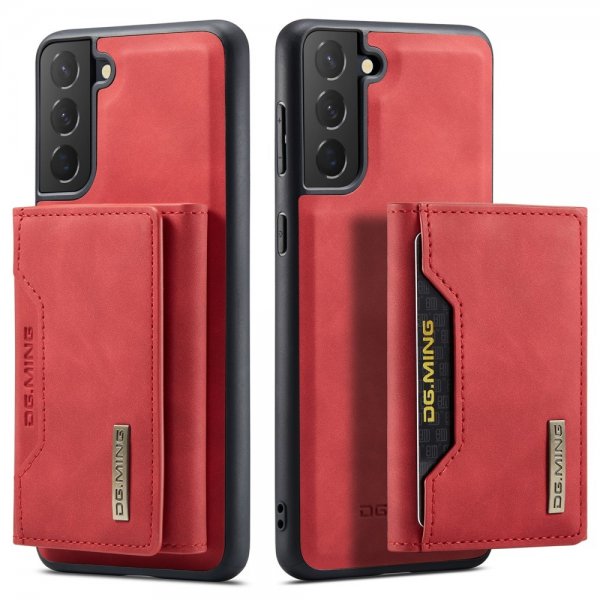 Dg.Ming Samsung Galaxy S22 Plus Cover M2 Series Aftagelig Kortholder Rød