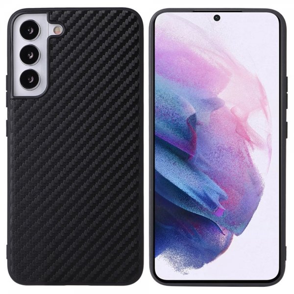 Samsung Galaxy S22 Plus Cover Mønster Kulfiber