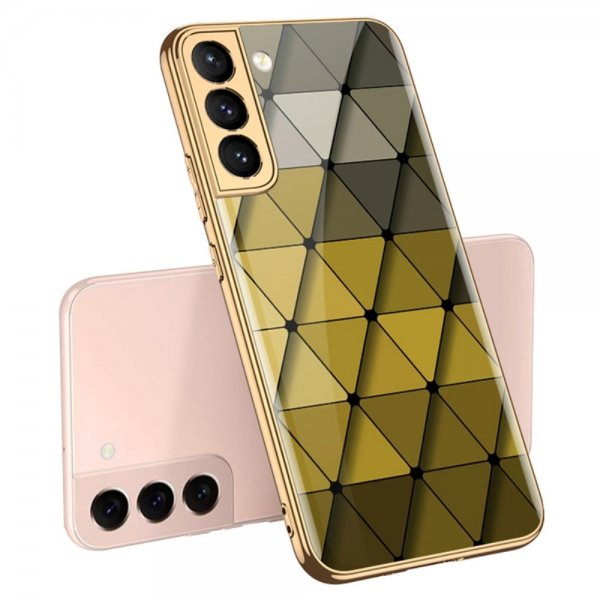 GKK Samsung Galaxy S22 Plus Cover Motiv Gule Trekanter