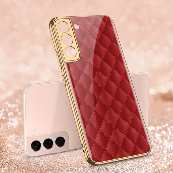 GKK Samsung Galaxy S22 Plus Cover Motiv Røde Ruder