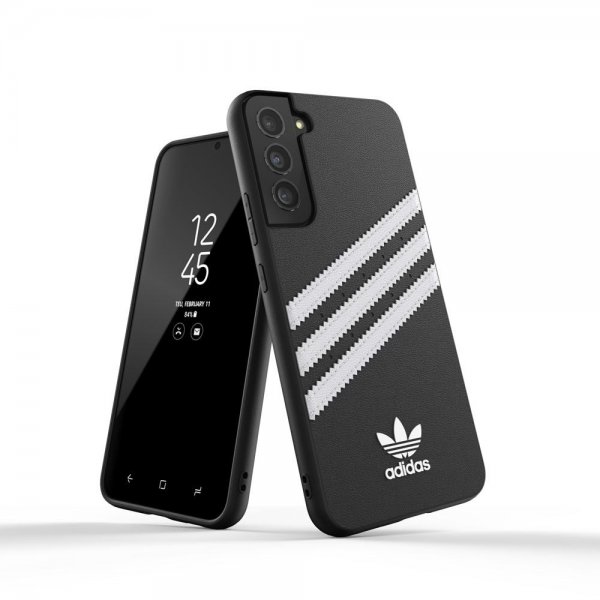 Adidas Samsung Galaxy S22 Plus Cover Moulded Case PU Sort Hvid