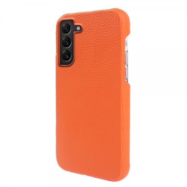 Samsung Galaxy S22 Cover Ægte Læder MagSafe Orange