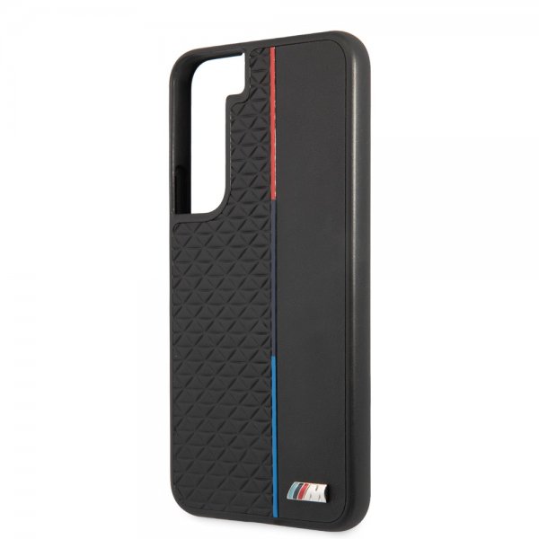 BMW Samsung Galaxy S22 Cover Triangle Pattern & Tricolor Stripe Sort