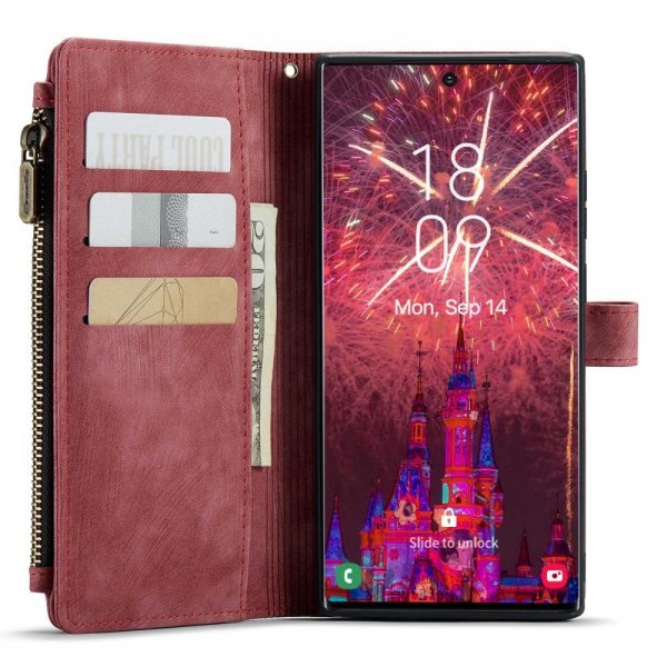 CaseMe Samsung Galaxy S22 Ultra Cover C30 Series Rød