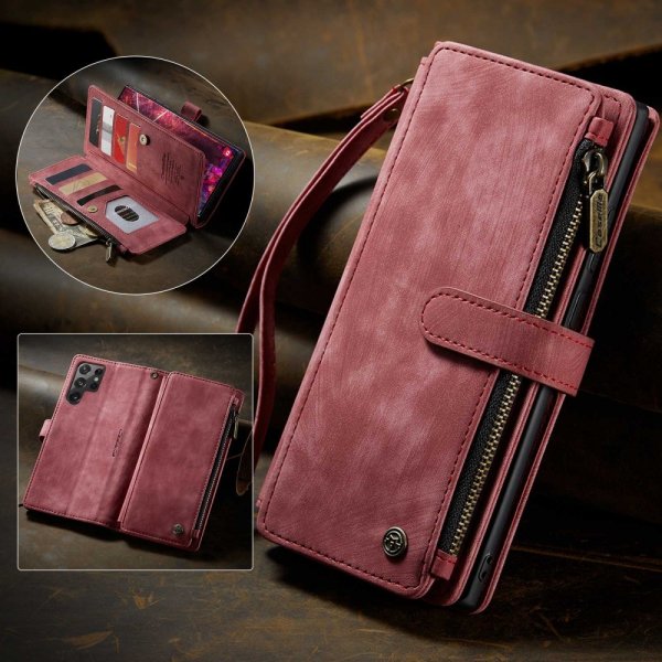 CaseMe Samsung Galaxy S22 Ultra Cover C30 Series Rød