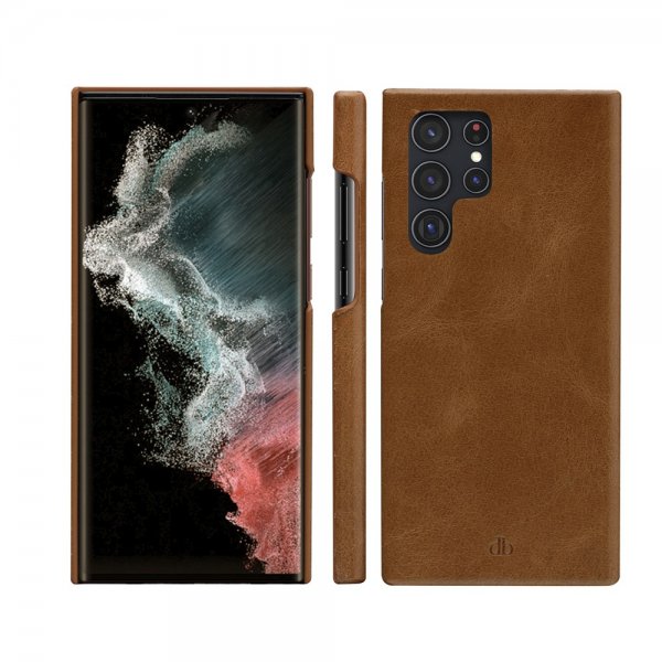 dbramante1928 Samsung Galaxy S22 Ultra Cover Lynge Aftageligt Cover Tan