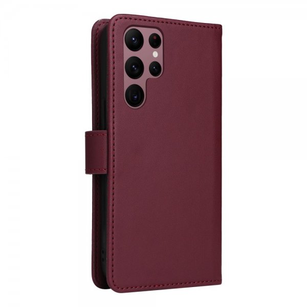 Betopnice Samsung Galaxy S22 Ultra Cover med Aftageligt Etui 005 Rød