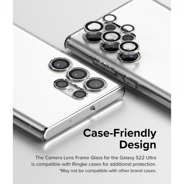 Ringke Samsung Galaxy S22 Ultra Kamerabeskyttelse Kamera Linse Ramme Sort