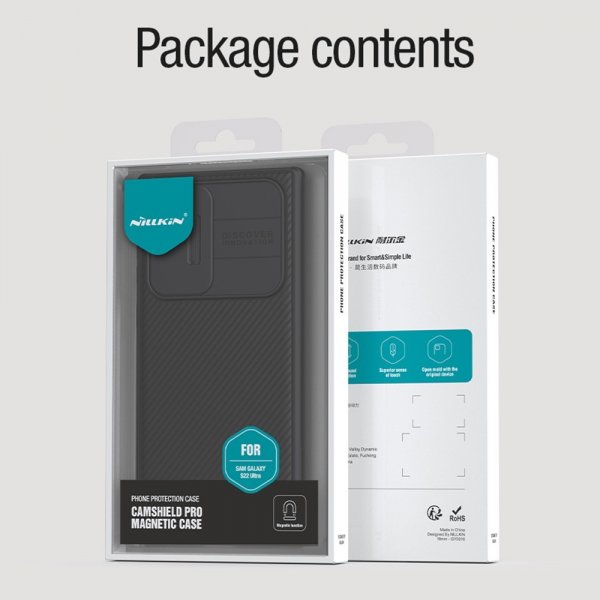 Nillkin Samsung Galaxy S22 Ultra Cover CamShield Pro MagSafe Sort