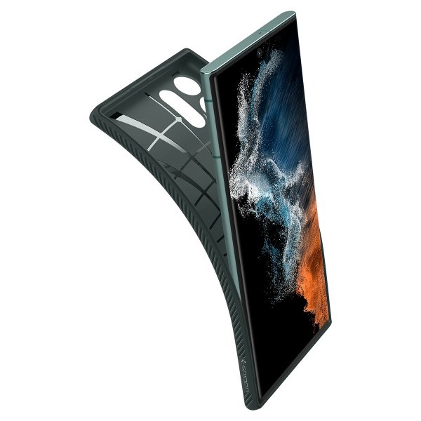 Spigen Samsung Galaxy S22 Ultra Cover Liquid Air Abyss Green