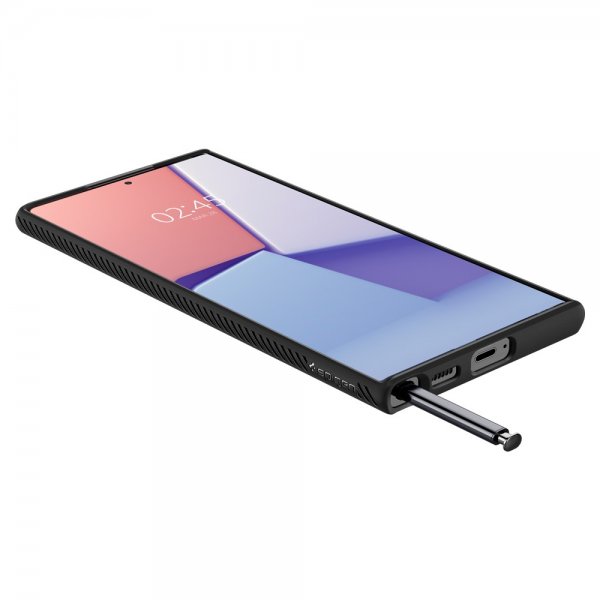 Spigen Samsung Galaxy S22 Ultra Cover Liquid Air Mat Sort