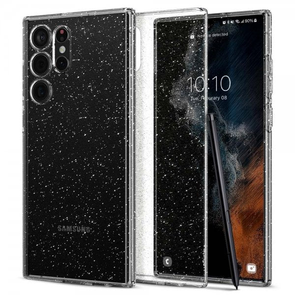 Spigen Samsung Galaxy S22 Ultra Cover Liquid Crystal Glitter Crystal Quartz
