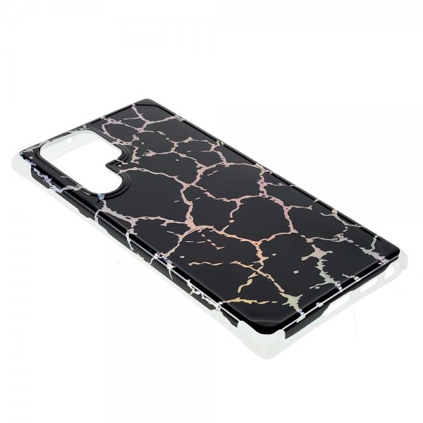Samsung Galaxy S22 Ultra Cover Marmor Sort