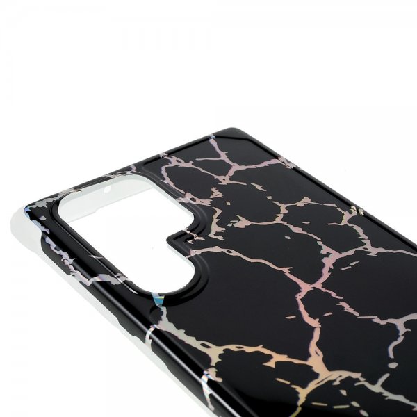 Samsung Galaxy S22 Ultra Cover Marmor Sort
