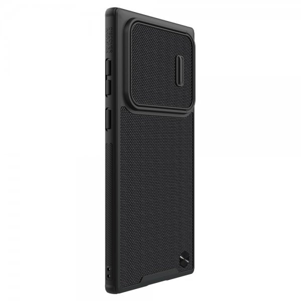 Nillkin Samsung Galaxy S22 Ultra Cover med Tekstur Kamerabeskyttelse Sort