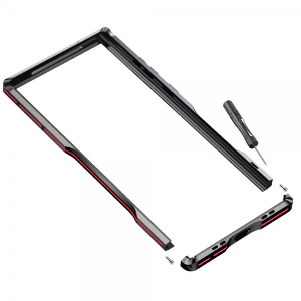 Samsung Galaxy S22 Ultra Cover Metal Frame Sølv
