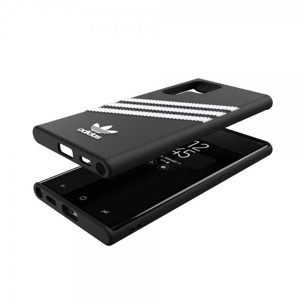 Adidas Samsung Galaxy S22 Ultra Cover Støbt Etui PU Sort Hvid