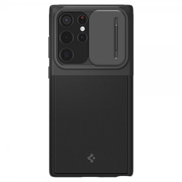 Spigen Samsung Galaxy S22 Ultra Cover Optik Armor Sort
