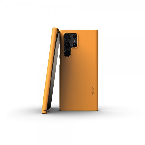 Nudient Samsung Galaxy S22 Ultra Cover Tyndt Etui V3 Saffron Yellow